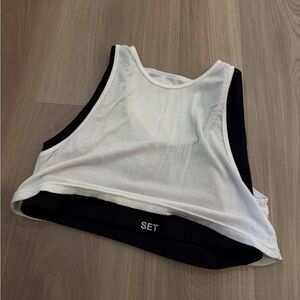 SET Active Black and White Crop Top/Bra